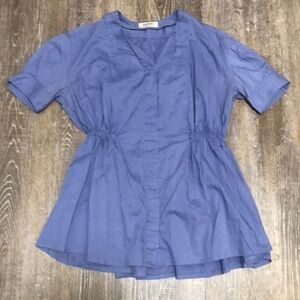 Acne Empire Waist Bohemian Peasant Blouse 34